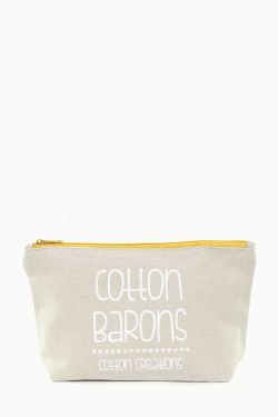 Natural Canvas Zip Bag from Cotton Barons