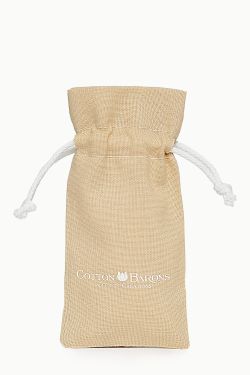 Latte Cotton Drawstring Bag  from Cotton Barons
