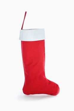 Red Cotton Christmas Stocking 